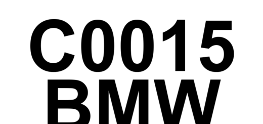DTC C0015 BMW - Definição em inglês: Right Front Outlet Control Definição em Português: Controle da saída dianteira direita - Problema detectado