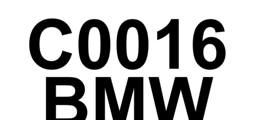 DTC C0016 BMW - Definição em inglês: Right Front Hydraulic Release Too Long Definição em Português: Liberação Hidráulica Dianteira Direita - Tempo Excedido