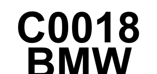 DTC C0018 BMW - Definição em inglês: Left Rear Inlet Control Definição em Português: Válvula de Admissão Traseira Esquerda - Controle