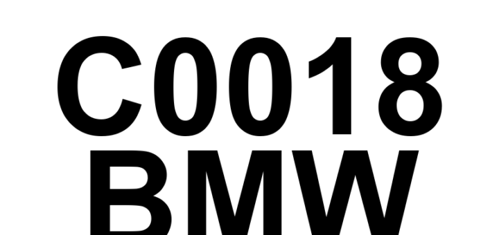 DTC C0018 BMW - Definição em inglês: Left Rear Inlet Control Definição em Português: Válvula de Admissão Traseira Esquerda - Controle