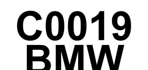 DTC C0019 BMW - Definição em inglês: Left Rear Outlet Control Definição em Português: Controle da Saída Traseira Esquerda