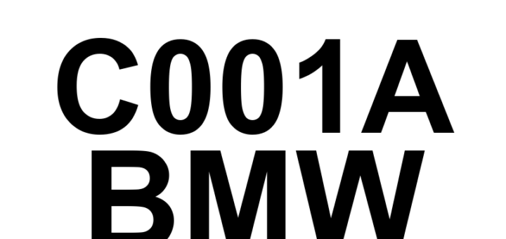 DTC C001A BMW - Definição em inglês: Left Rear Hydraulic Release Too Long Definição em Português: Liberação Hidráulica Traseira Esquerda - Tempo Excessivo