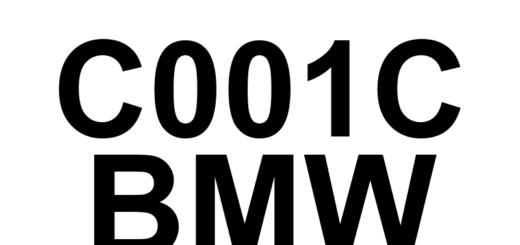DTC C001C BMW - Definição em inglês: Right Rear Inlet Control Definição em Português: Controle da Entrada Traseira Direita