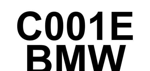 DTC C001E BMW - Definição em inglês: Right Rear Hydraulic Release Too Long Definição em Português: Liberação Hidráulica Traseira Direita - Tempo Excessivo