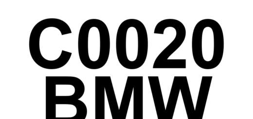 DTC C0020 BMW - Definição em inglês: ABS Pump Motor Control Definição em Português: Motor da Bomba ABS - Controle