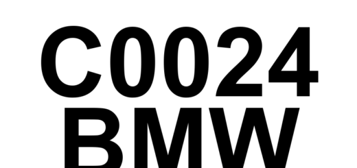DTC C0024 BMW - Definição em inglês: Brake Pedal Feedback Pressure Solenoid Circuit Definição em Português: Circuito do Solenoide de Pressão de Retorno do Pedal de Freio - Problema detectado