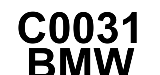 DTC C0031 BMW - Definição em inglês: Left Front Wheel Speed Sensor Definição em Português: Sensor de Velocidade da Roda Dianteira Esquerda