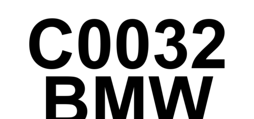 DTC C0032 BMW - Definição em inglês: Left Front Wheel Speed Sensor Supply Definição em Português: Sensor de Velocidade da Roda Dianteira Esquerda - Suprimento