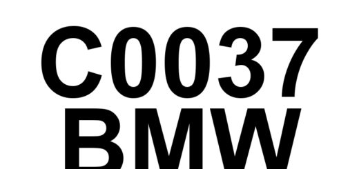 DTC C0037 BMW - Definição em inglês: Left Rear Wheel Speed Sensor Definição em Português: Sensor de Velocidade da Roda Traseira Esquerda