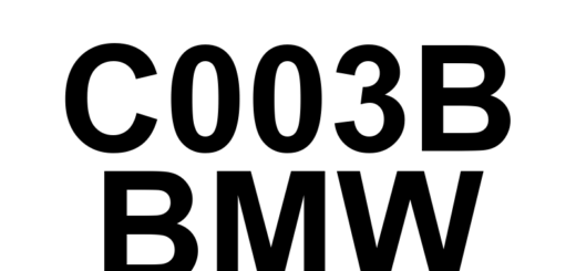 DTC C003B BMW - Definição em inglês: Right Rear Wheel Speed Sensor Supply Definição em Português: Sensor de Velocidade da Roda Traseira Direita - Fonte de Alimentação