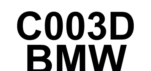 DTC C003D BMW - Definição em inglês: Rear Wheel Speed Sensor Definição em Português: Sensor de Velocidade da Roda Traseira