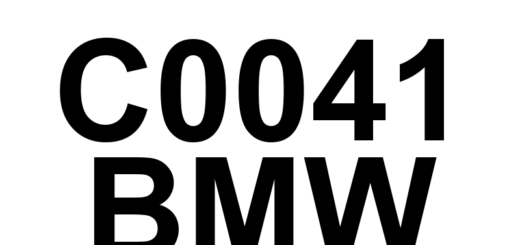 DTC C0041 BMW - Definição em inglês: Brake Pedal Switch 'B' Definição em Português: Interruptor do pedal de freio 'B'