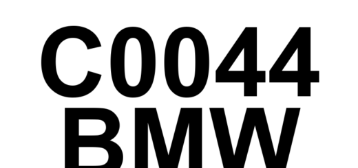 DTC C0044 BMW - Definição em inglês: Brake Pressure Sensor 'A' Definição em Português: Sensor de Pressão do Freio 'A'