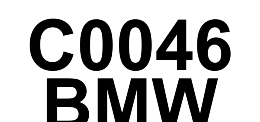 DTC C0046 BMW - Definição em inglês: Brake Pressure Sensor 'A'/'B' Definição em Português: Sensor de Pressão do Freio 'A'/'B'