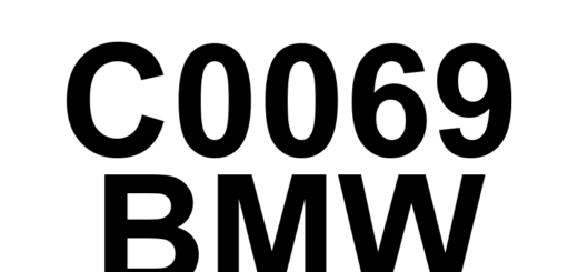 DTC C0069 BMW - Definição em inglês: Yaw Rate/Longitude Sensors Definição em Português: Sensores de Taxa de Guinada/Longitude - Falha Detectada