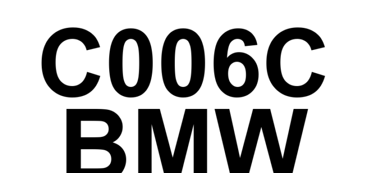 DTC C006C BMW - Definição em inglês: Stability System Definição em Português: Sistema de Estabilidade - Problema Detectado