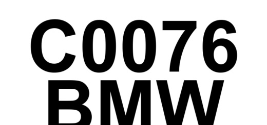 DTC C0076 BMW - Definição em inglês: PWM for Traction Control Definição em Português: PWM para Controle de Tração - Problema Detectado