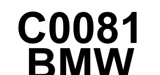 DTC C0081 BMW - Definição em inglês: ABS Malfunction Indicator Definição em Português: (Indicador do ABS - Mau funcionamento)