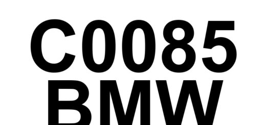 DTC C0085 BMW - Definição em inglês: Traction Disable Indicator Definição em Português: Indicador de Desativação da Tração.