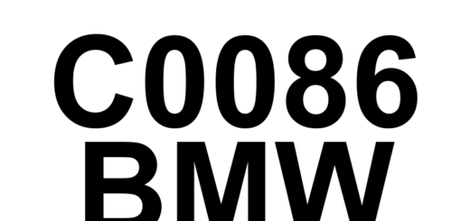 DTC C0086 BMW - Definição em inglês: Vehicle Dynamics Indicator Definição em Português: Indicador de Dinâmica do Veículo