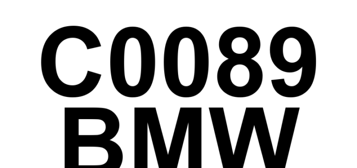 DTC C0089 BMW - Definição em inglês: TCS Disable Switch Definição em Português: Interruptor do TCS - Desativado