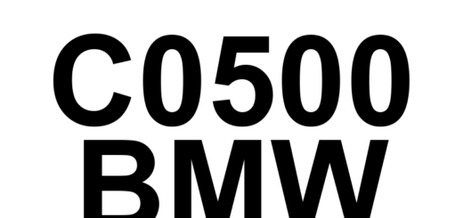 DTC C0500 BMW - Definição em inglês: Left Front Wheel Speed Sensor Circuit/Open Definição em Português: Circuito do Sensor de Velocidade da Roda Dianteira Esquerda - Circuito Aberto