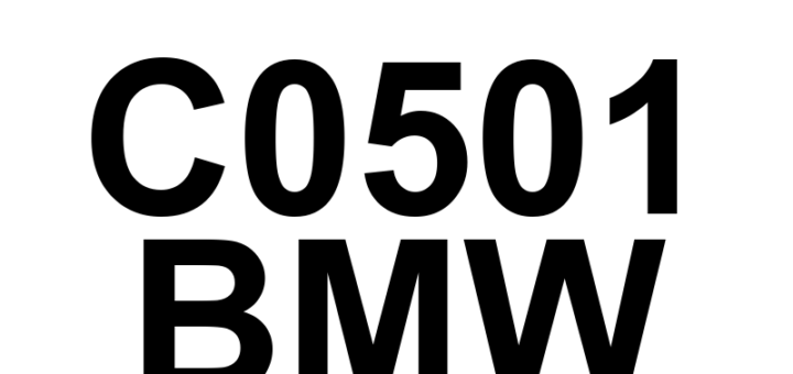 DTC C0501 BMW - Definição em inglês: Left Front Wheel Speed Sensor Range/Performance Definição em Português: Sensor de Velocidade da Roda Dianteira Esquerda - Alcance/Desempenho