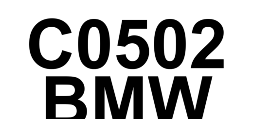 DTC C0502 BMW - Definição em inglês: Left Front Wheel Speed Sensor Circuit Low Definição em Português: Circuito do Sensor de Velocidade da Roda Dianteira Esquerda - Baixa Tensão