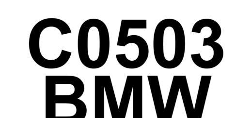 DTC C0503 BMW - Definição em inglês: Left Front Wheel Speed Sensor Circuit High Definição em Português: Circuito do Sensor de Velocidade da Roda Dianteira Esquerda - Alta Tensão