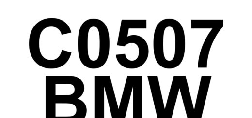 DTC C0507 BMW - Definição em inglês: Right Front Wheel Speed Sensor Range/Performance Definição em Português: Sensor de Velocidade da Roda Dianteira Direita - Faixa/Desempenho