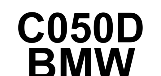 DTC C050D BMW - Definição em inglês: Left Rear Wheel Speed Sensor Range/Performance Definição em Português: Sensor de Velocidade da Roda Traseira Esquerda - Faixa/Desempenho
