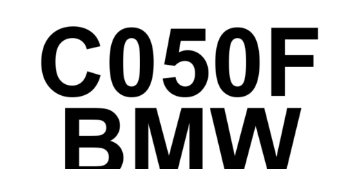 DTC C050F BMW - Definição em inglês: Left Rear Wheel Speed Sensor Circuit High Definição em Português: Sensor de Velocidade da Roda Traseira Esquerda - Circuito com Alta Voltagem