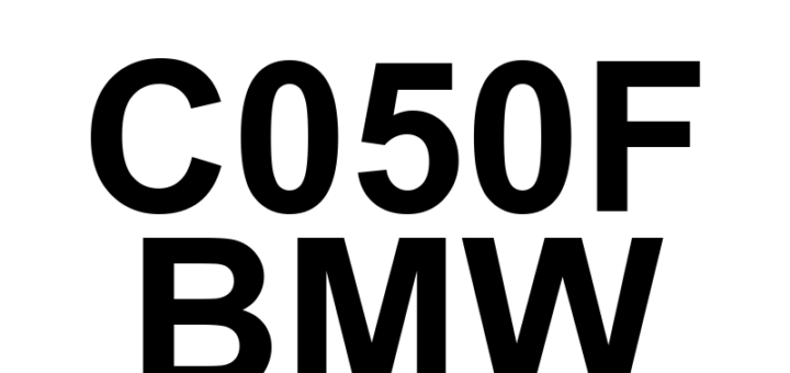DTC C050F BMW - Definição em inglês: Left Rear Wheel Speed Sensor Circuit High Definição em Português: Sensor de Velocidade da Roda Traseira Esquerda - Circuito com Alta Voltagem