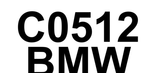 DTC C0512 BMW - Definição em inglês: Right Rear Wheel Speed Sensor Circuit/Open Definição em Português: Circuito do Sensor de Velocidade da Roda Traseira Direita - Circuito Aberto