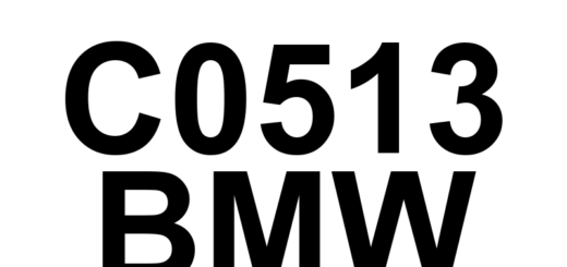 DTC C0513 BMW - Definição em inglês: Right Rear Wheel Speed Sensor Range/Performance Definição em Português: Sensor de Velocidade da Roda Traseira Direita - Desempenho/Faixa