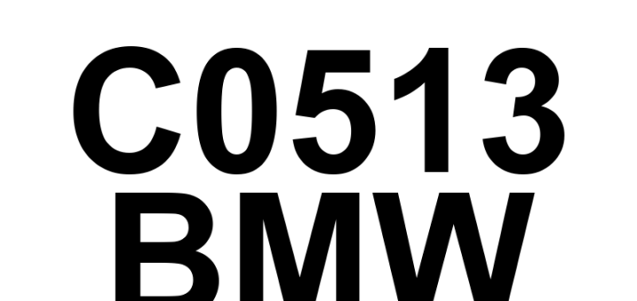 DTC C0513 BMW - Definição em inglês: Right Rear Wheel Speed Sensor Range/Performance Definição em Português: Sensor de Velocidade da Roda Traseira Direita - Desempenho/Faixa