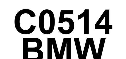 DTC C0514 BMW - Definição em inglês: Right Rear Wheel Speed Sensor Circuit Low Definição em Português: Circuito do Sensor de Velocidade da Roda Traseira Direita - Baixa Tensão