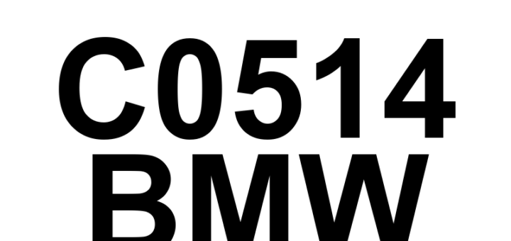 DTC C0514 BMW - Definição em inglês: Right Rear Wheel Speed Sensor Circuit Low Definição em Português: Circuito do Sensor de Velocidade da Roda Traseira Direita - Baixa Tensão