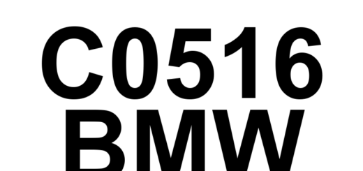 DTC C0516 BMW - Definição em inglês: Right Rear Wheel Speed Sensor Intermittent/Erratic Definição em Português: Sensor de Velocidade da Roda Traseira Direita - Intermitente/Errático