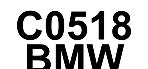 DTC C0518 BMW - Definição em inglês: Left Front Wheel Speed Sensor - Mechanical Definição em Português: Sensor de Velocidade da Roda Dianteira Esquerda - Problema Mecânico