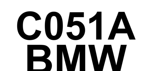 DTC C051A BMW - Definição em inglês: Left Rear Wheel Speed Sensor - Mechanical Definição em Português: Sensor de Velocidade da Roda Traseira Esquerda - Problema Mecânico