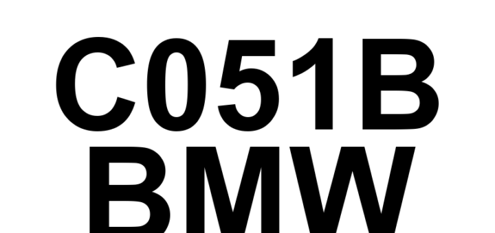 DTC C051B BMW - Definição em inglês: Right Rear Wheel Speed Sensor - Mechanical Definição em Português: Sensor de Velocidade da Roda Traseira Direita - Mecânico