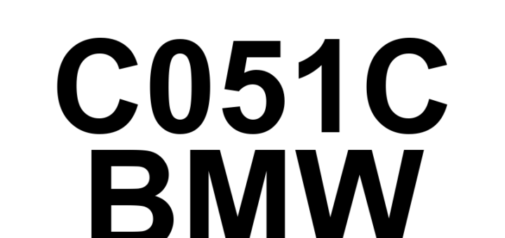 DTC C051C BMW - Definição em inglês: Multi-axis Acceleration Sensor Module 'A' Range/Performance Definição em Português: Módulo do Sensor de Aceleração Multieixo 'A' - Alcance/Desempenho
