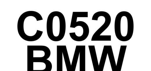 DTC C0520 BMW - Definição em inglês: Multi-axis Acceleration Sensor Module 'A' Definição em Português: Módulo do Sensor de Aceleração Multieixo 'A'