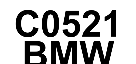 DTC C0521 BMW - Definição em inglês: Multi-axis Acceleration Sensor Module 'B' Range/Performance Definição em Português: Módulo do Sensor de Aceleração Multi-eixo 'B' - Faixa/Desempenho