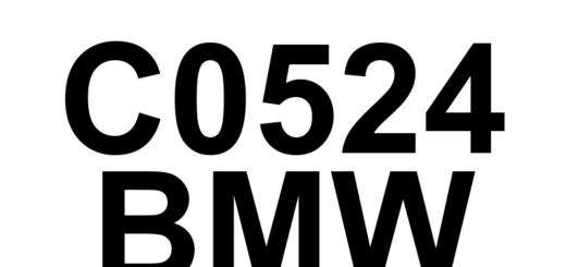 DTC C0524 BMW - Definição em inglês: Multi-axis Acceleration Sensor Module 'B' Correlation Definição em Português: Módulo do Sensor de Aceleração Multi-eixo 'B' - Correlação
