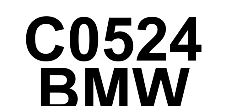 DTC C0524 BMW - Definição em inglês: Multi-axis Acceleration Sensor Module 'B' Correlation Definição em Português: Módulo do Sensor de Aceleração Multi-eixo 'B' - Correlação