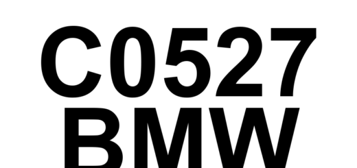 DTC C0527 BMW - Definição em inglês: Steering Angle Sensor Module Mechanical Definição em Português: Módulo do Sensor de Ângulo de Direção - Problema Mecânico