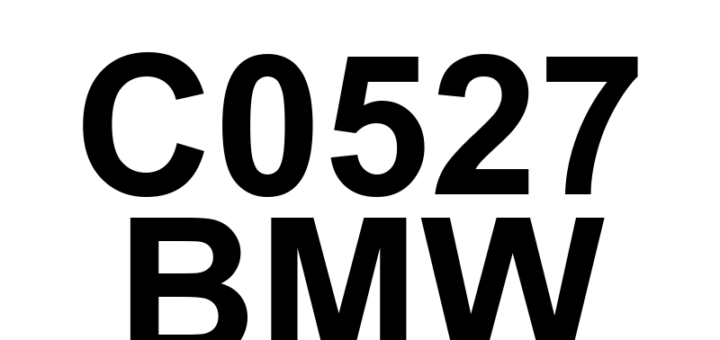 DTC C0527 BMW - Definição em inglês: Steering Angle Sensor Module Mechanical Definição em Português: Módulo do Sensor de Ângulo de Direção - Problema Mecânico