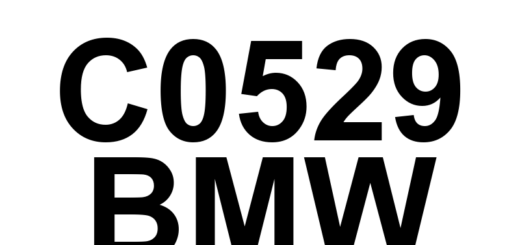 DTC C0529 BMW - Definição em inglês: Steering Angle Sensor Module Missing Calibration Definição em Português: Módulo do Sensor de Ângulo da Direção - Calibração Ausente